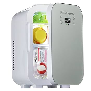 ミニ冷蔵庫10L 温度調節可 AC/DC給電 12V車対応 家庭用 楽天市場】Msake ミニ冷蔵庫 10L 小型 ポータブル 冷温庫 0℃～60